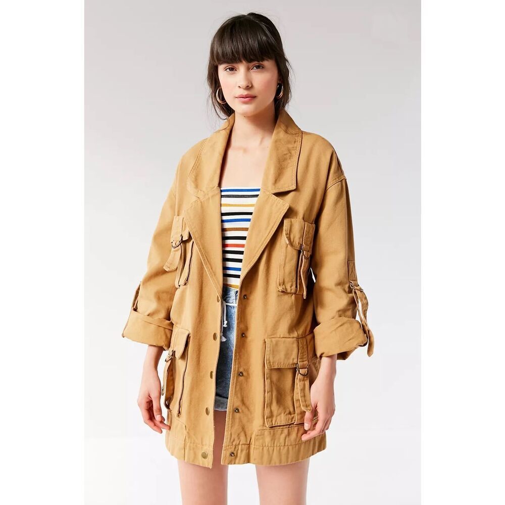 Urban Outfitters Veste Cargo Delta Jacket Camel Size Small
